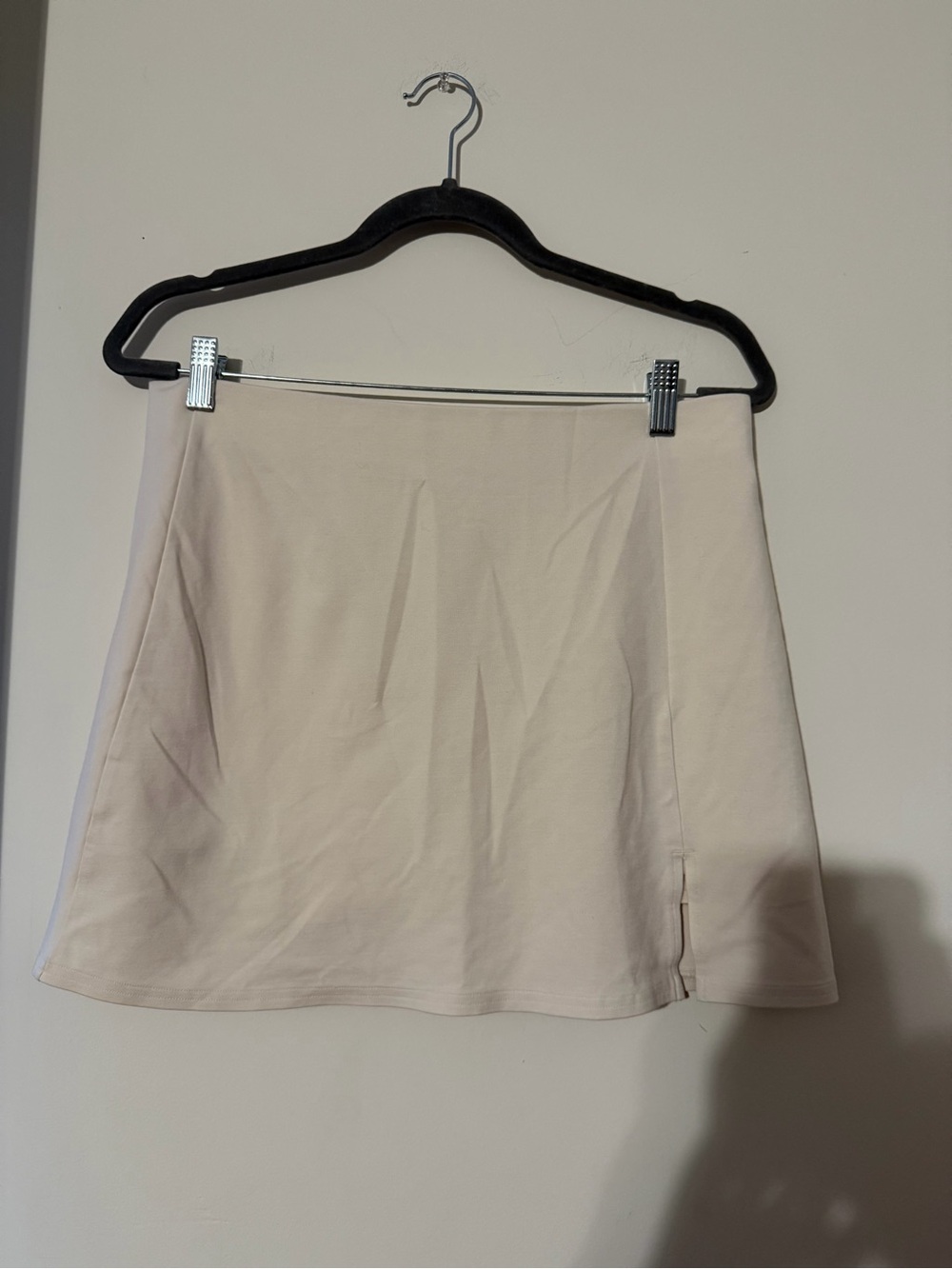 NWT American Eagle Outfitters Cream A-Line Mini Skort with Side Slit